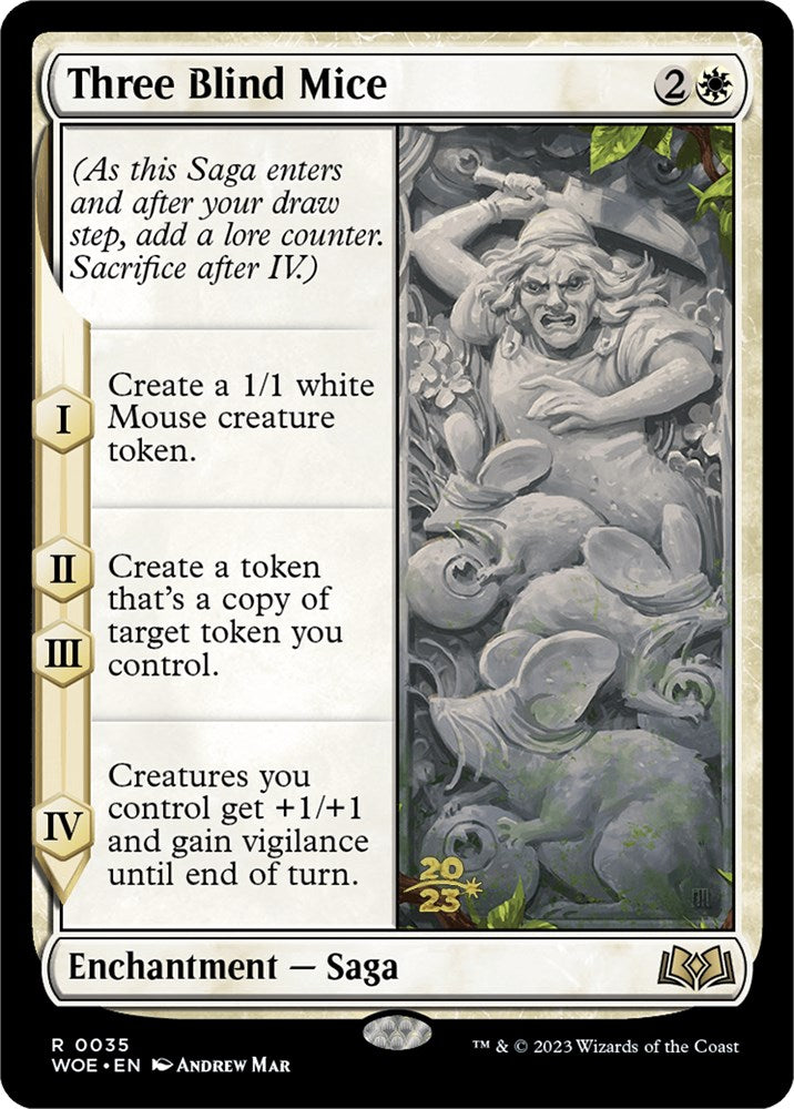 Three Blind Mice [Wilds of Eldraine Prerelease Promos] | Good Games Modbury