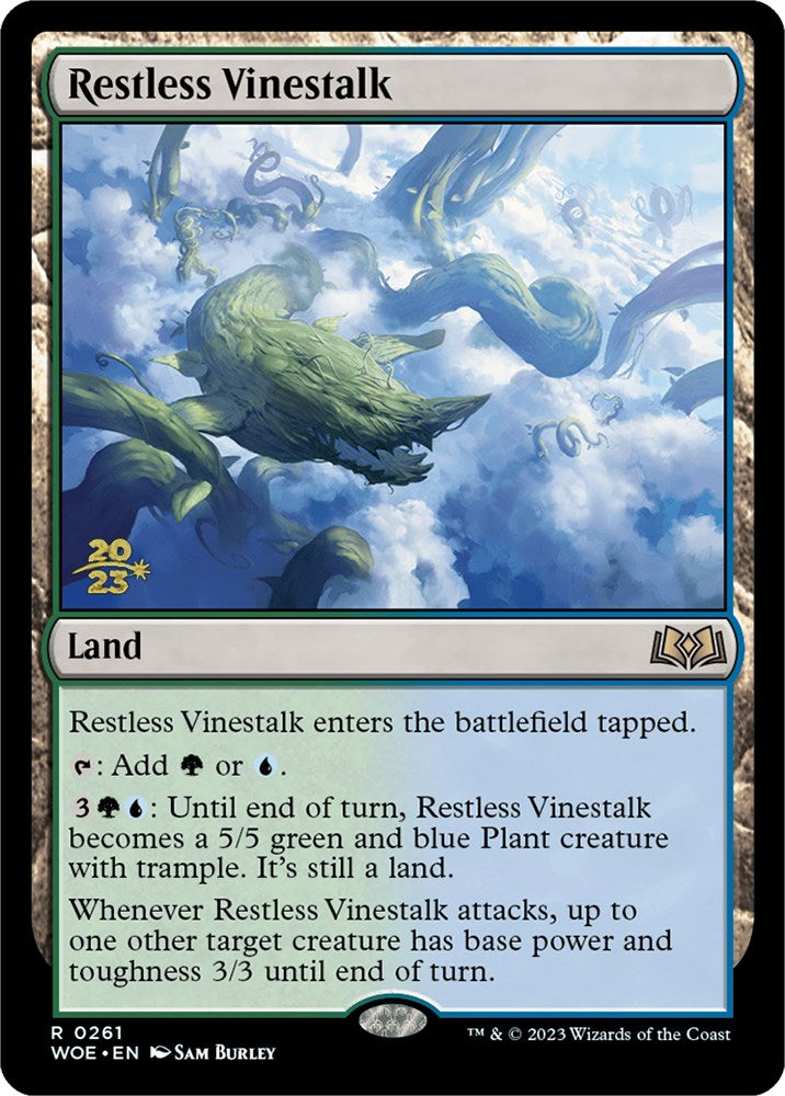 Restless Vinestalk [Wilds of Eldraine Prerelease Promos] | Good Games Modbury