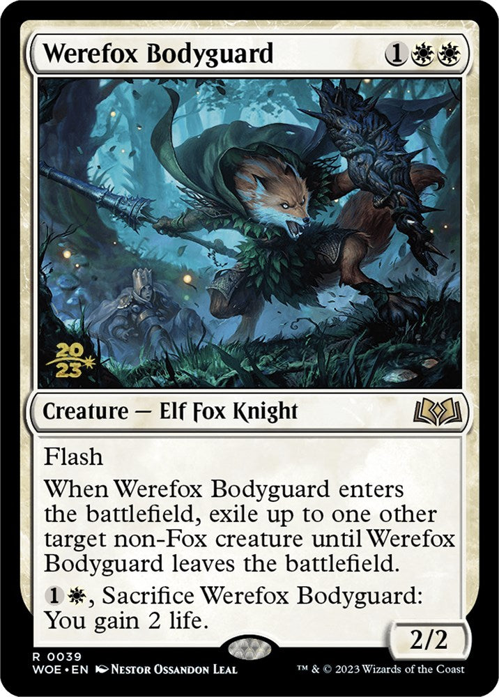Werefox Bodyguard [Wilds of Eldraine Prerelease Promos] | Good Games Modbury