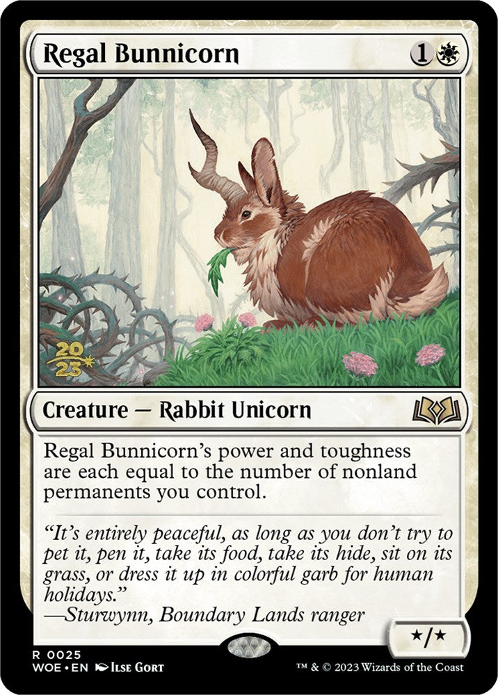 Regal Bunnicorn [Wilds of Eldraine Prerelease Promos] | Good Games Modbury