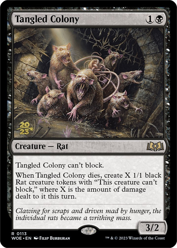 Tangled Colony [Wilds of Eldraine Prerelease Promos] | Good Games Modbury