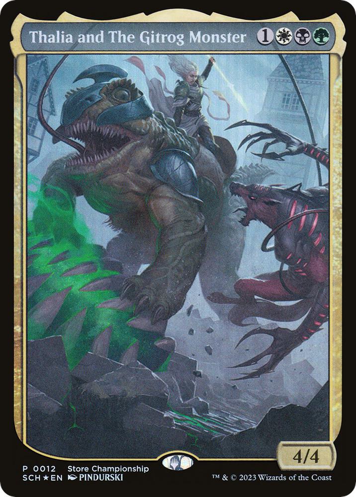 Thalia and The Gitrog Monster 12/49 (Game Day & Store Championship Promos)  - Textless Foil | Good Games Modbury