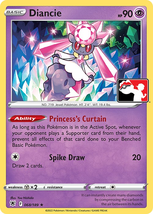 Diancie (068/189) [Prize Pack Series Three] | Good Games Modbury