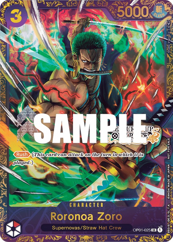 Roronoa Zoro - OP01-025 (Treasure Cup) [One Piece Promotion Cards] | Good Games Modbury