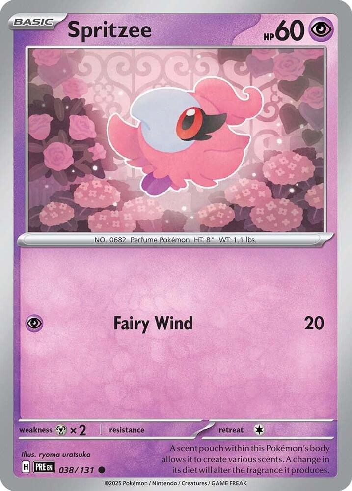 Spritzee (038/131) [Scarlet & Violet: Prismatic Evolutions] | Good Games Modbury
