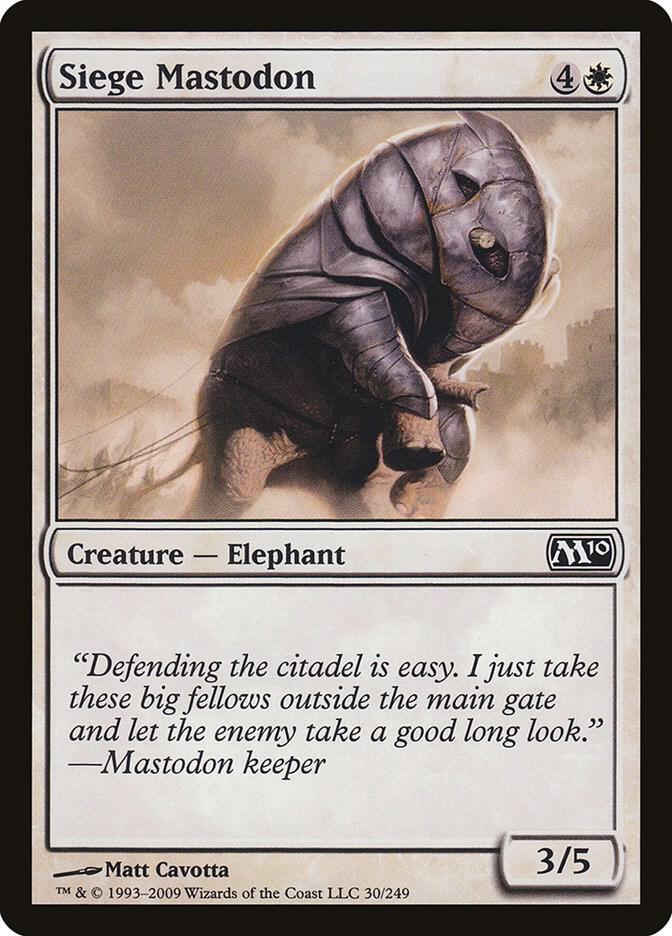 Siege Mastodon 30/249 (Magic 2010 (M10))  - Foil | Good Games Modbury