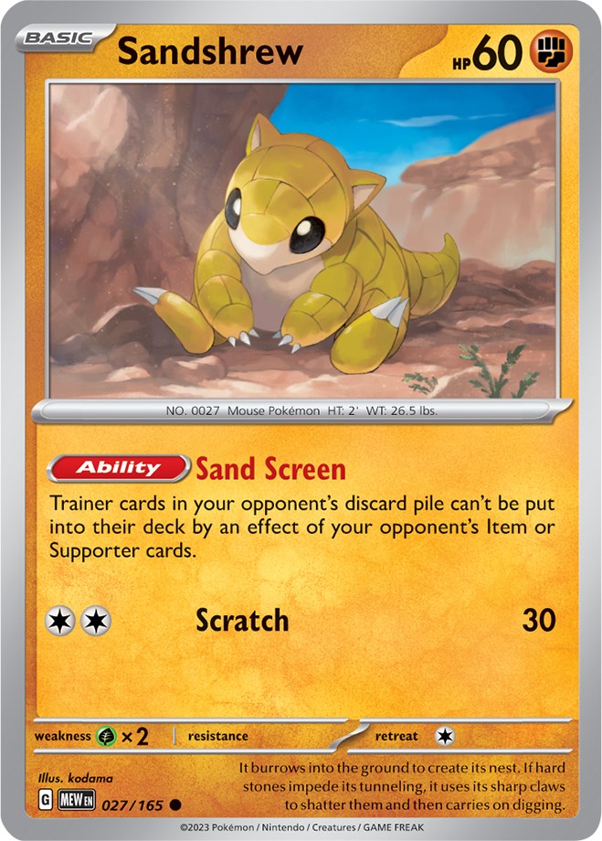 Sandshrew (027/165) [Scarlet & Violet: 151] | Good Games Modbury