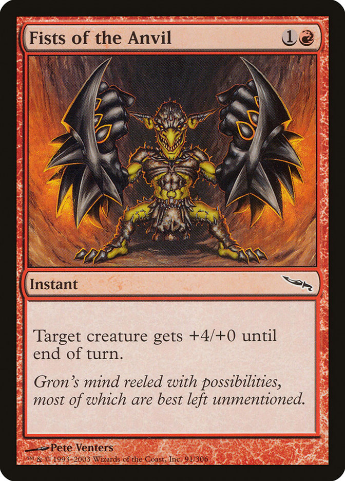 Fists of the Anvil [Mirrodin] | Good Games Modbury