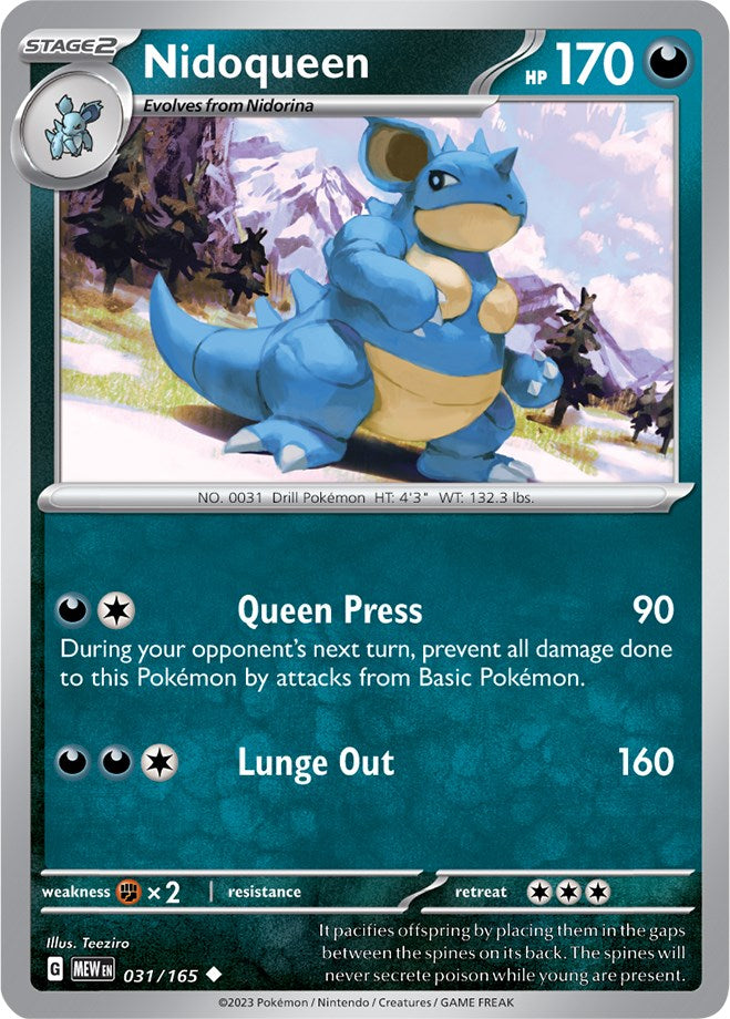 Nidoqueen (031/165) [Scarlet & Violet: 151] | Good Games Modbury