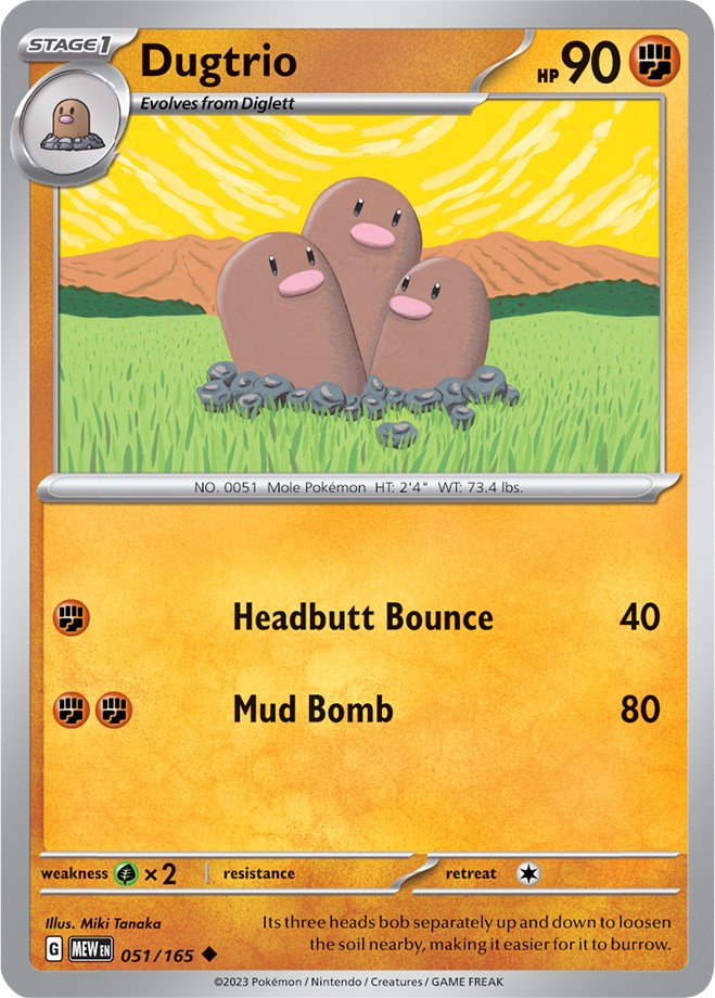 Dugtrio (051/165) [Scarlet & Violet: 151] | Good Games Modbury