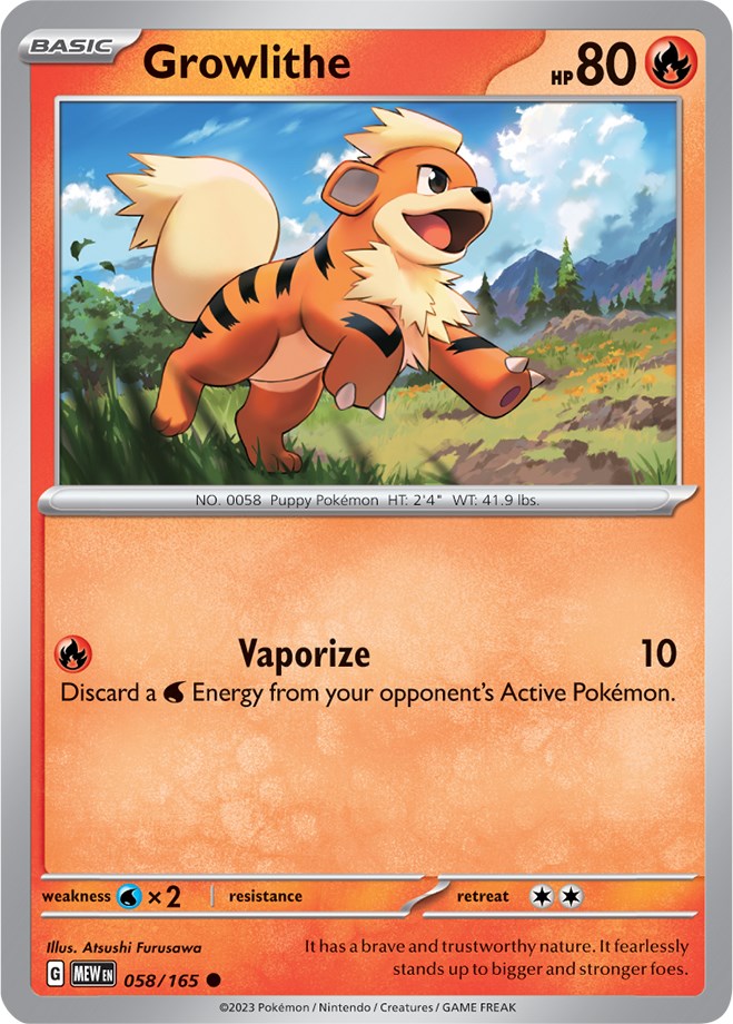 Growlithe (058/165) [Scarlet & Violet: 151] | Good Games Modbury