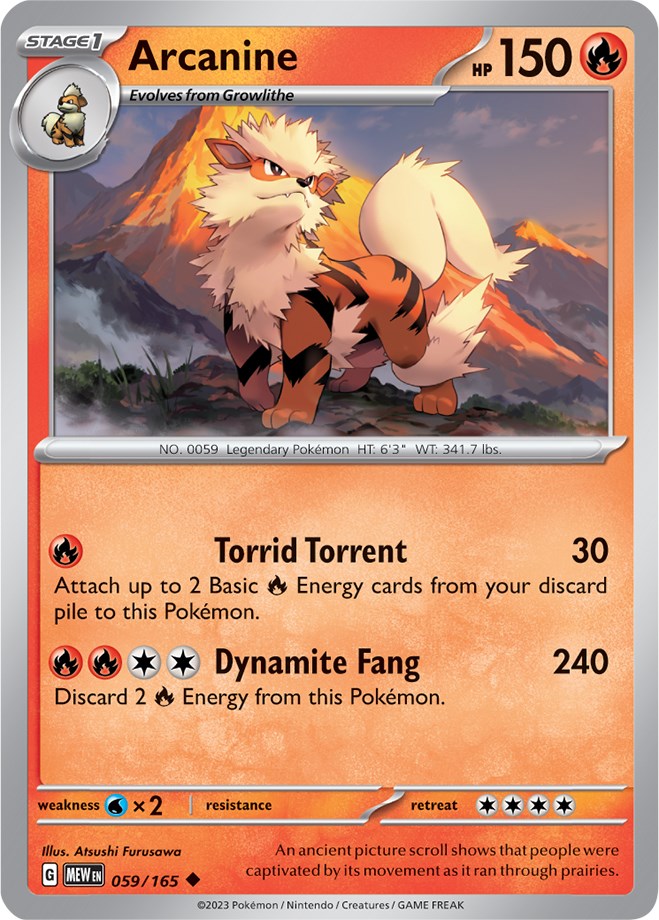 Arcanine (059/165) [Scarlet & Violet: 151] | Good Games Modbury