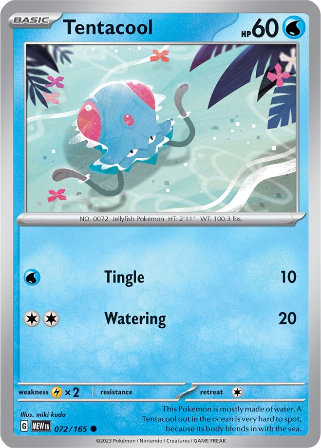 Tentacool (072/165) [Scarlet & Violet: 151] | Good Games Modbury