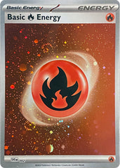 Basic Fire Energy (002) (Cosmos Holo) [Scarlet & Violet: Base Set] | Good Games Modbury