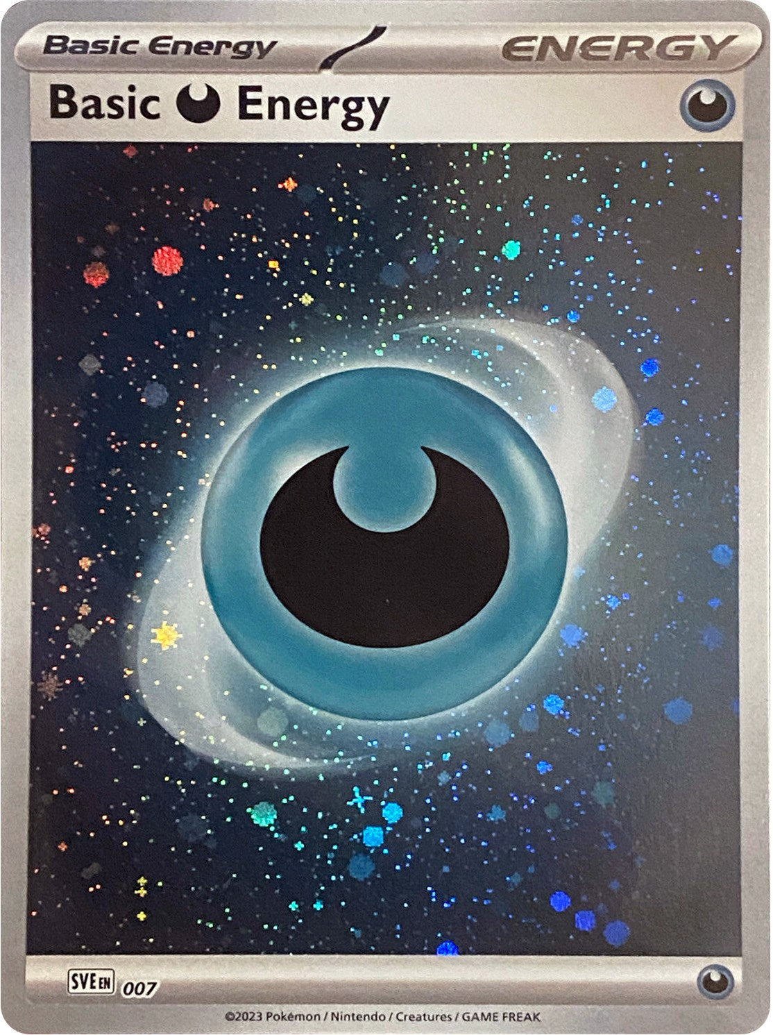 Basic Darkness Energy (007) (Cosmos Holo) [Scarlet & Violet: Base Set] | Good Games Modbury
