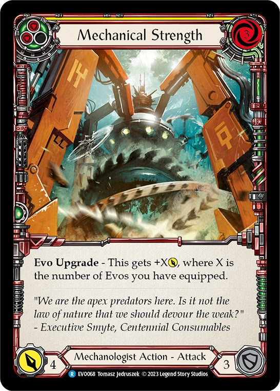 Mechanical Strength (Yellow) [EVO068] (Bright Lights)  Rainbow Foil | Good Games Modbury