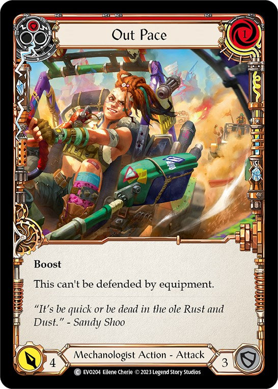 Out Pace (Red) [EVO204] (Bright Lights)  Rainbow Foil | Good Games Modbury