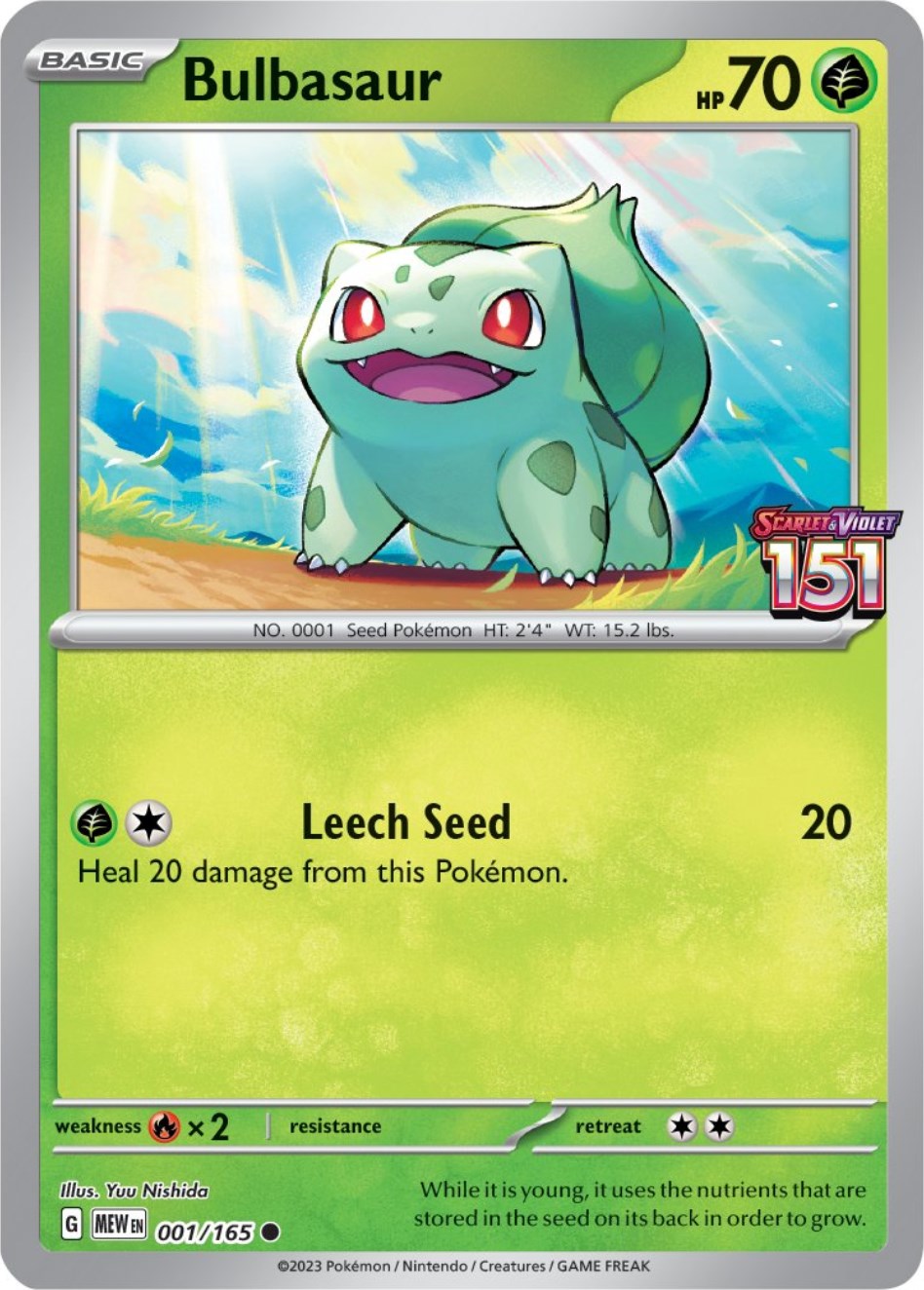 Bulbasaur (001/165) (Best Buy Exclusive) [Scarlet & Violet: 151] | Good Games Modbury
