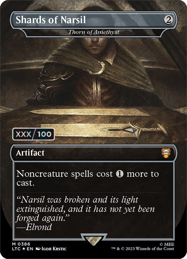 Shards of Narsil - Thorn of Amethyst (Serialized) [The Lord of the Rings: Tales of Middle-Earth Commander] | Good Games Modbury