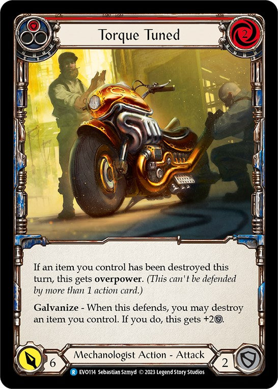 Torque Tuned (Red) [EVO114] (Bright Lights)  Rainbow Foil | Good Games Modbury