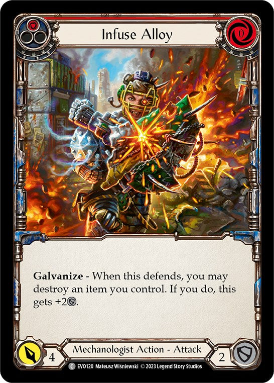 Infuse Alloy (Red) [EVO120] (Bright Lights)  Rainbow Foil | Good Games Modbury