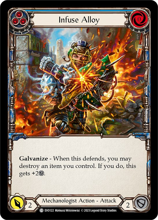 Infuse Alloy (Blue) [EVO122] (Bright Lights)  Rainbow Foil | Good Games Modbury