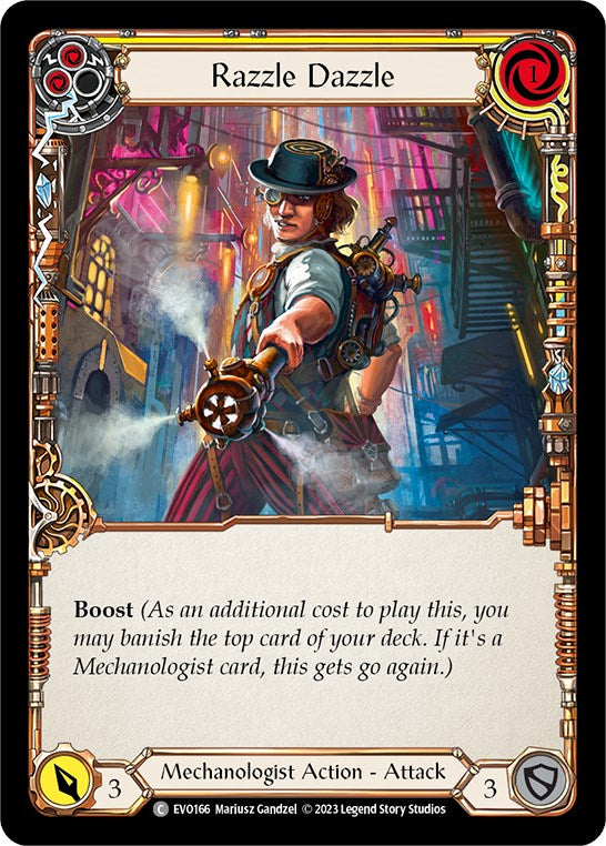 Razzle Dazzle (Yellow) [EVO166] (Bright Lights)  Rainbow Foil | Good Games Modbury