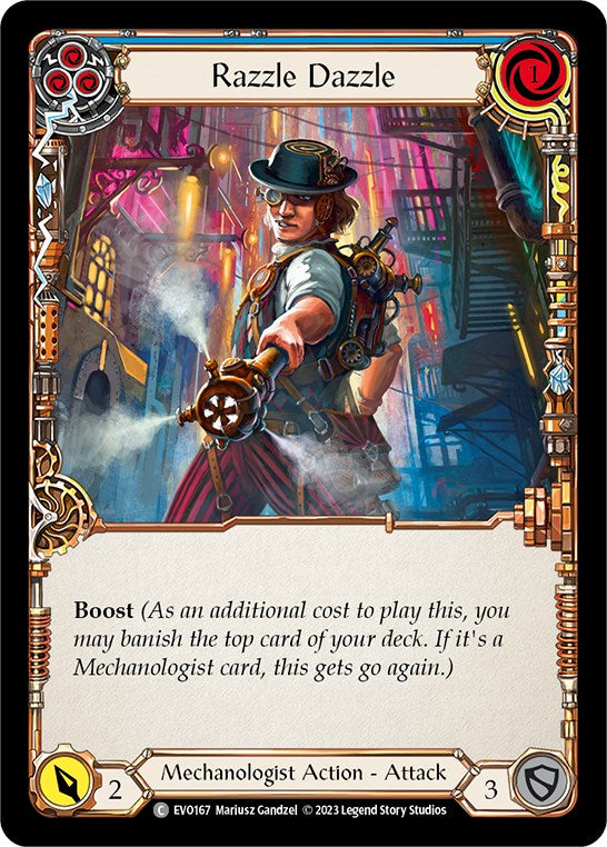 Razzle Dazzle (Blue) [EVO167] (Bright Lights)  Rainbow Foil | Good Games Modbury