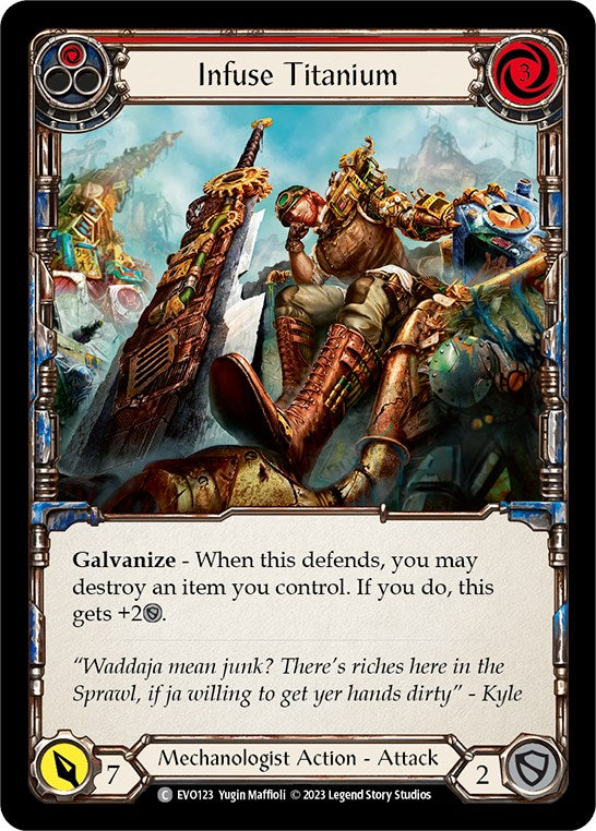 Infuse Titanium (Red) [EVO123] (Bright Lights)  Rainbow Foil | Good Games Modbury