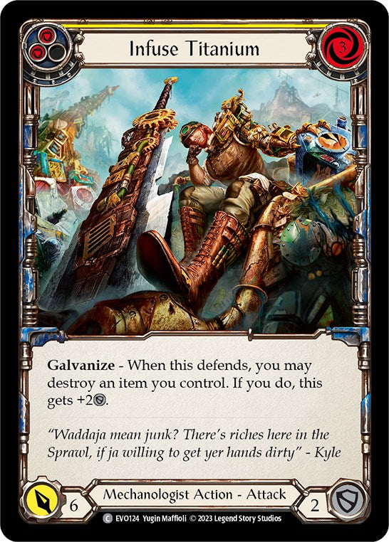 Infuse Titanium (Yellow) [EVO124] (Bright Lights)  Rainbow Foil | Good Games Modbury