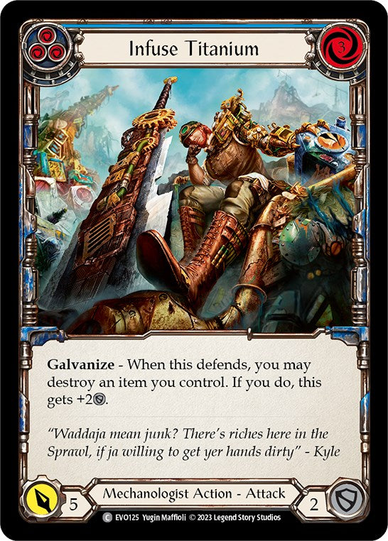 Infuse Titanium (Blue) [EVO125] (Bright Lights)  Rainbow Foil | Good Games Modbury