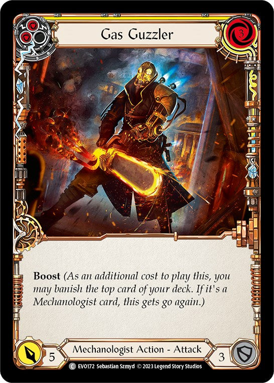 Gas Guzzler (Yellow) [EVO172] (Bright Lights)  Rainbow Foil | Good Games Modbury