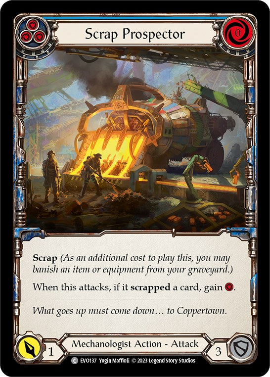 Scrap Prospector (Blue) [EVO137] (Bright Lights) | Good Games Modbury