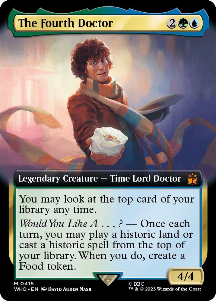 The Fourth Doctor 415/331 (Universes Beyond: Doctor Who)  - Extended Art Foil | Good Games Modbury