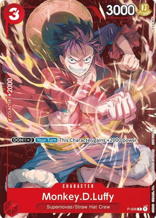 Monkey.D.Luffy (P-006) (Retail Promo) [One Piece Promotion Cards] | Good Games Modbury