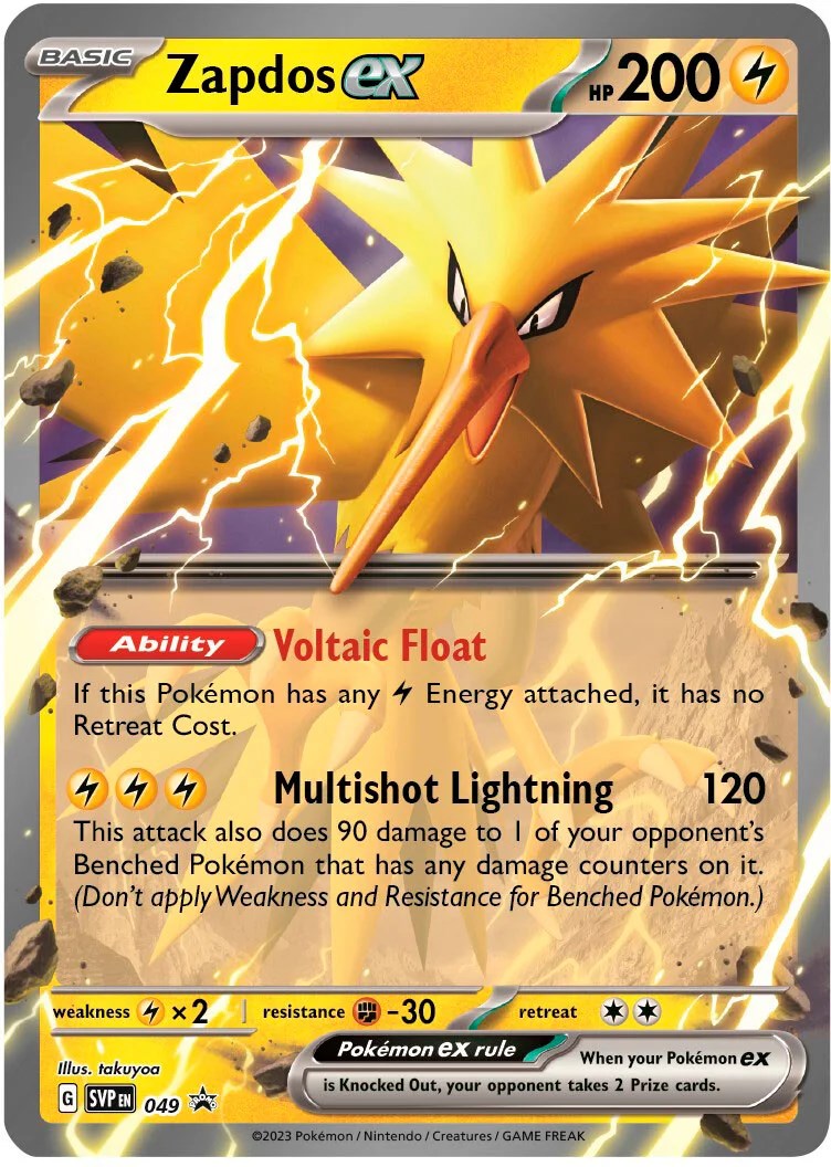 Zapdos ex (049) (Jumbo Card) [Scarlet & Violet: Black Star Promos] | Good Games Modbury