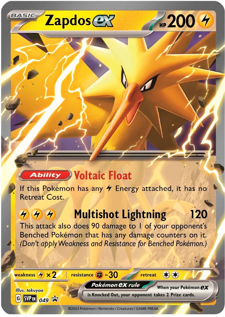 Zapdos ex (049) [Scarlet & Violet: Black Star Promos] | Good Games Modbury