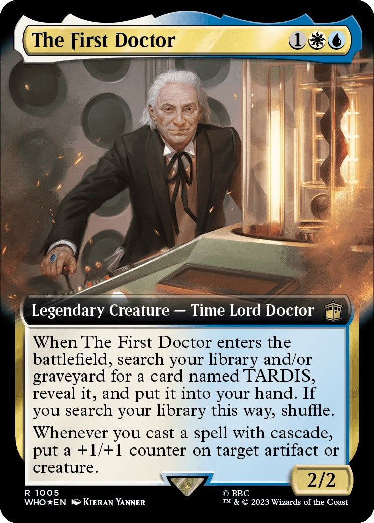 The First Doctor (Extended Art) (Surge Foil) [Doctor Who] | Good Games Modbury