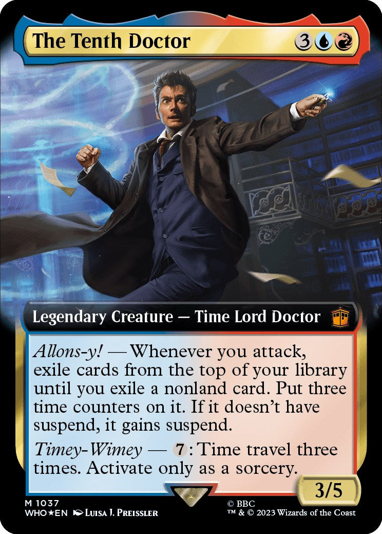 The Tenth Doctor (Extended Art) (Surge Foil) [Doctor Who] | Good Games Modbury