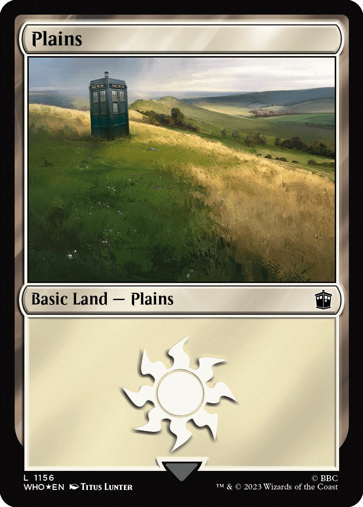 Plains (1156) (Surge Foil) [Doctor Who] | Good Games Modbury