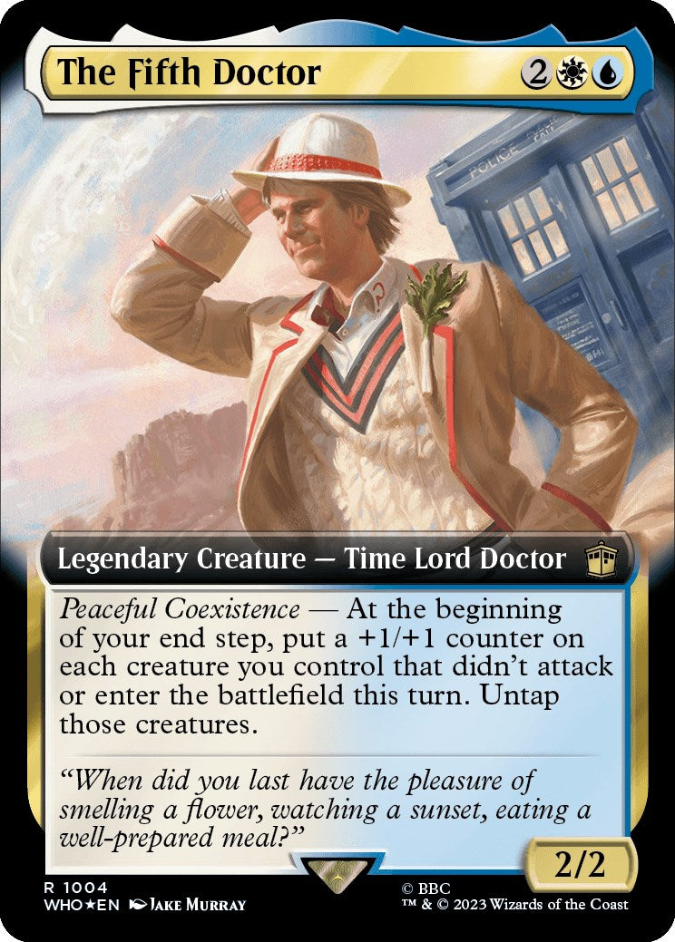 The Fifth Doctor (Extended Art) (Surge Foil) [Doctor Who] | Good Games Modbury