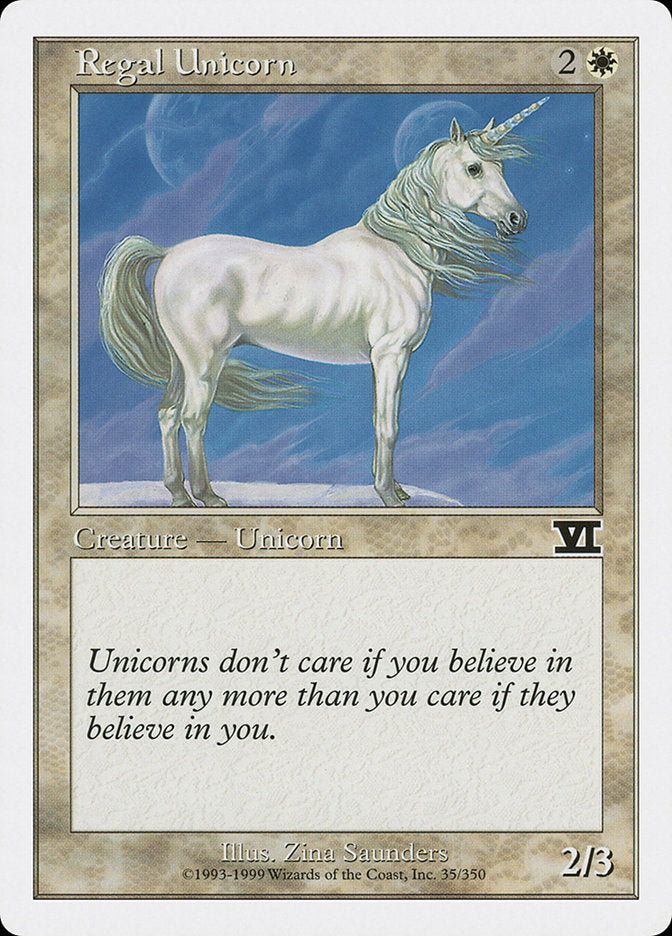 Regal Unicorn 35/350 (Classic Sixth Edition)  | Good Games Modbury
