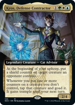 Kros Defense Contractor Extended Art 105 (Commander: Streets of New Capenna)  - Foil | Good Games Modbury