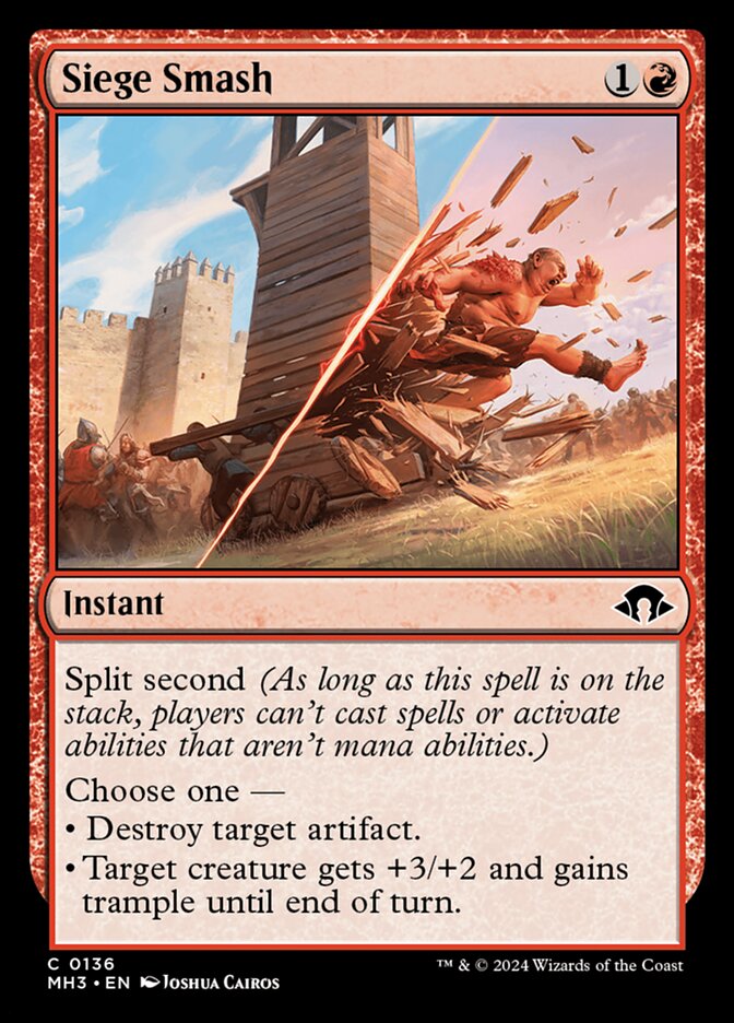 Siege Smash 136/319 (Modern Horizons 3)  | Good Games Modbury