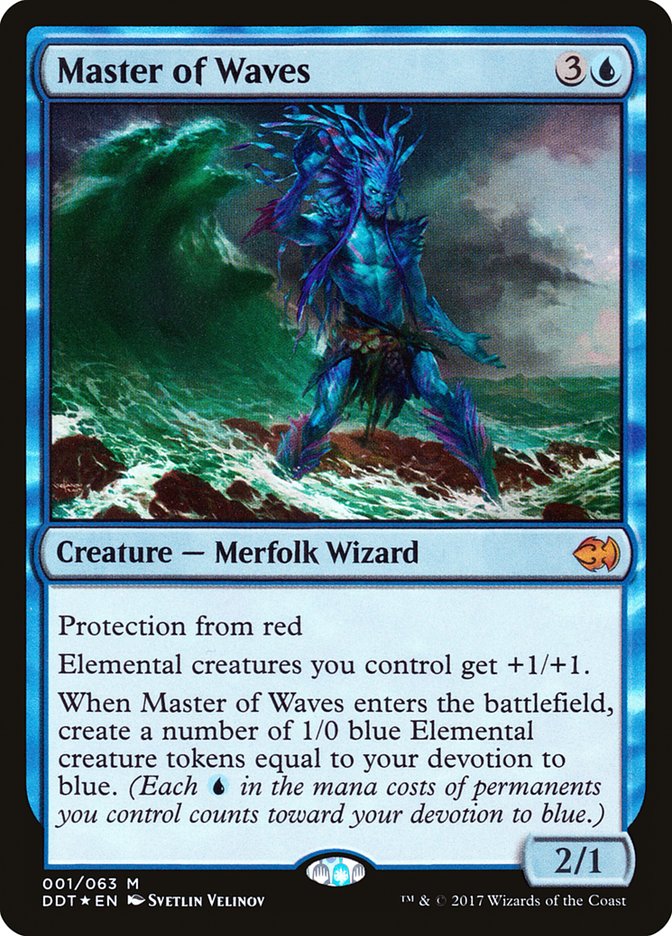 Master of Waves 1/63 (Duel Decks: Merfolk vs. Goblins)  - Foil | Good Games Modbury