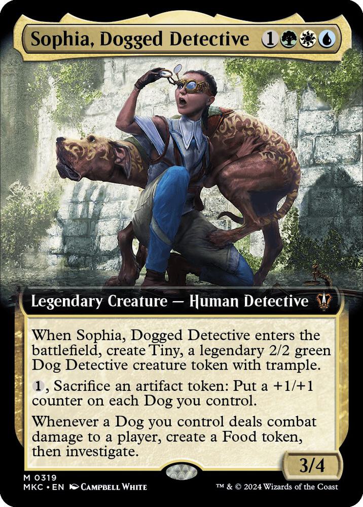Sophia, Dogged Detective 319/311 (Commander: Murders at Karlov Manor)  - Extended Art Foil | Good Games Modbury