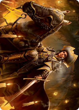 Seasoned Cathar Art Card (Gold-Stamped Signature) [Innistrad: Midnight Hunt Art Series] | Good Games Modbury