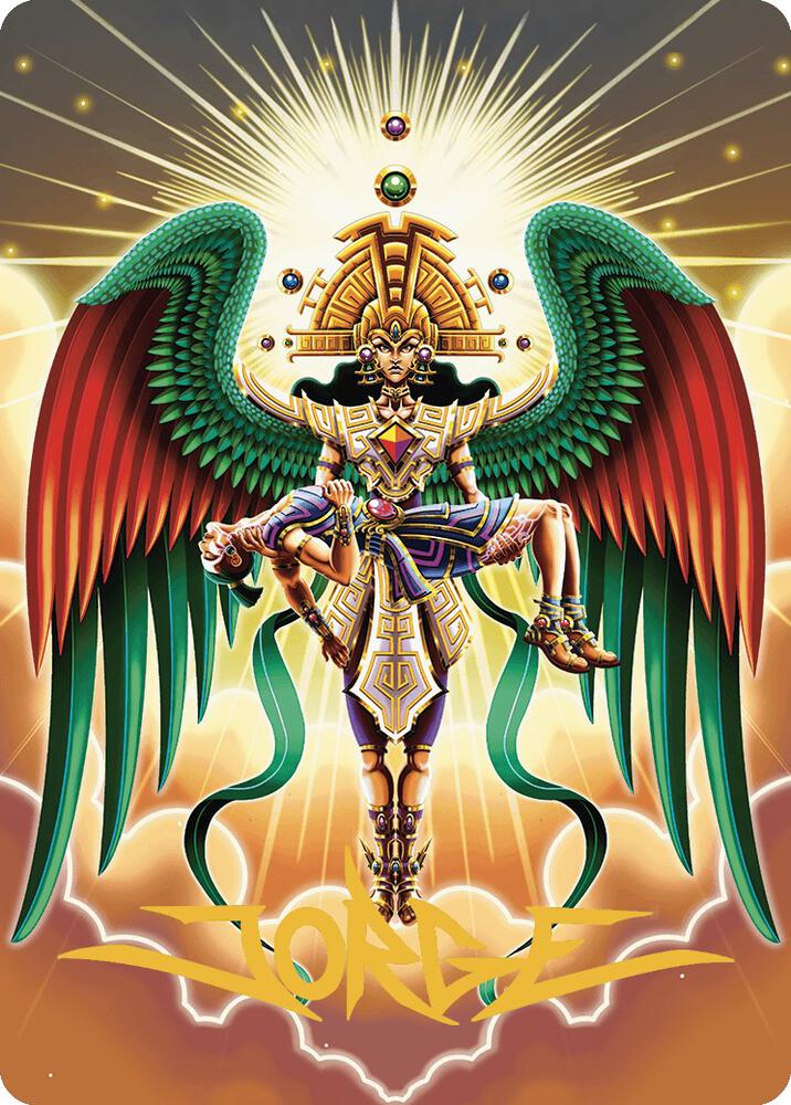 Resplendent Angel Art Card 59 81 Gold Stamped Signature 59 (Art Series: The Lost Caverns of Ixalan)  | Good Games Modbury