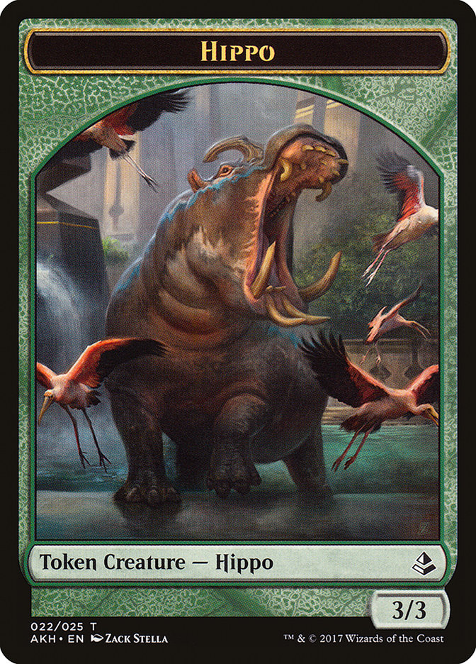 Hippo Token [Amonkhet Tokens] | Good Games Modbury