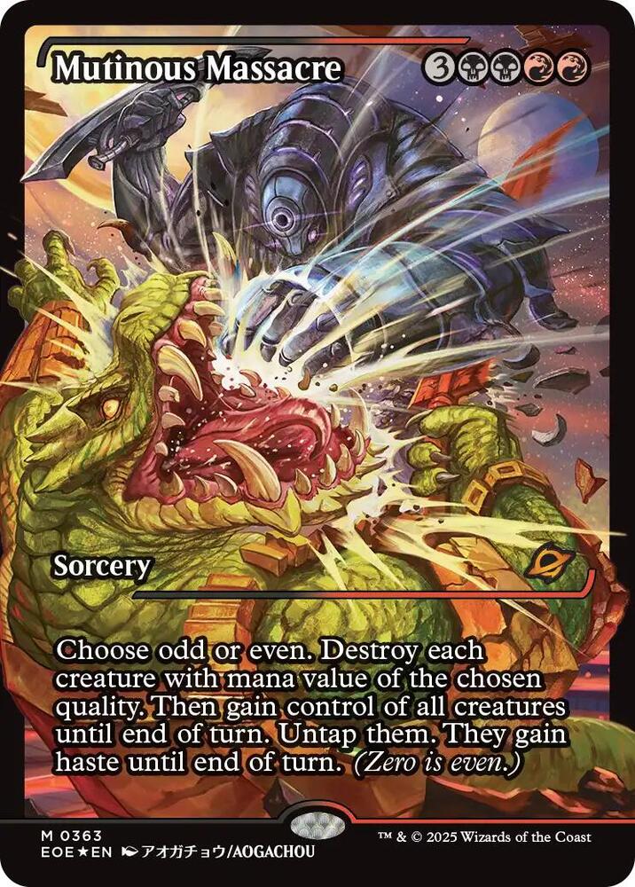 Mutinous Massacre 363/276 (Edge of Eternities)  - Showcase Foil | Good Games Modbury